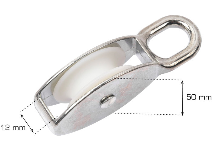 Blokkrulle elforsinket 12 mm